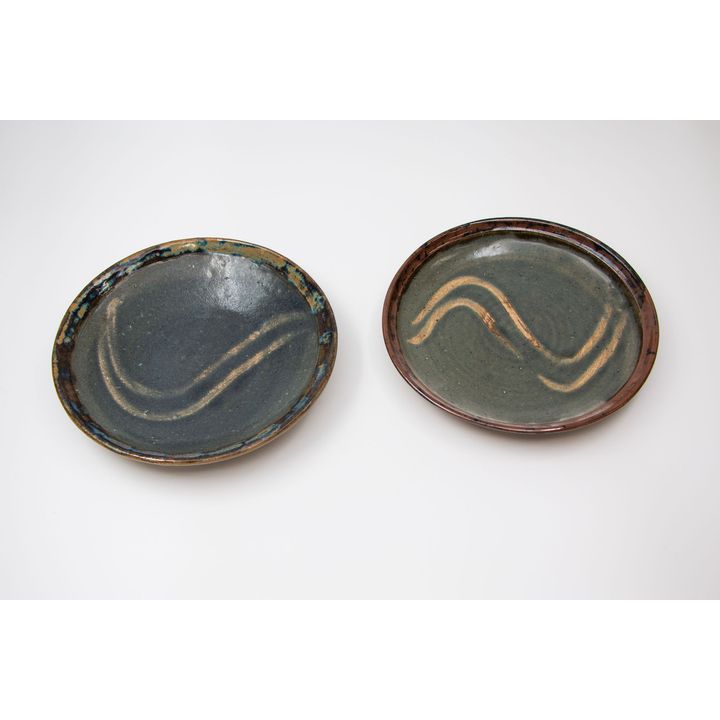 Barry Brickell - Two similar stoneware dishes