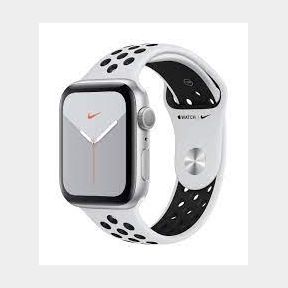 Apple Watch Nike Series 5 GPS Only (44mm) - Silver Case with Pure Platinum/Black Nike (WHITE Sport Band)-51459/5431 HV