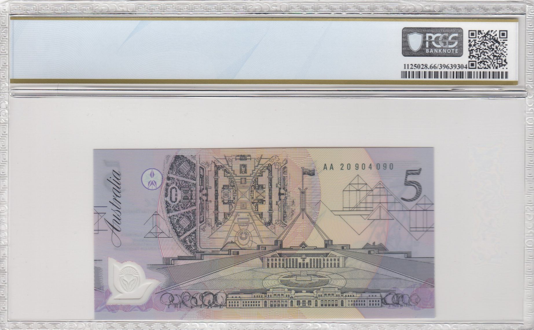 1992 $5 Fraser/Cole Gem Unc 66 PPQ