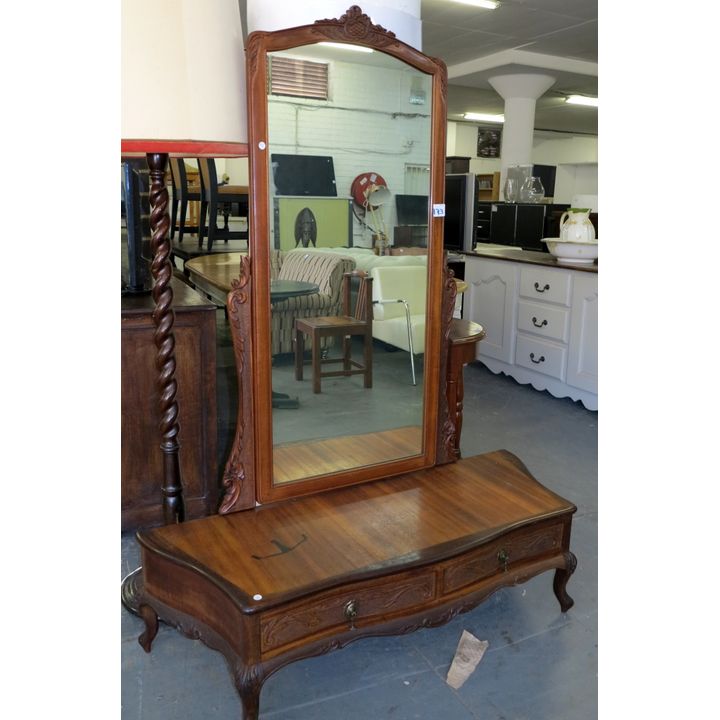CHEVAL MIRROR ON STAND,