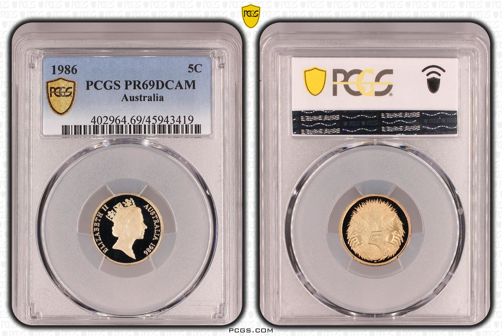 Five Cent, 1986, PCGS PR69DCAM