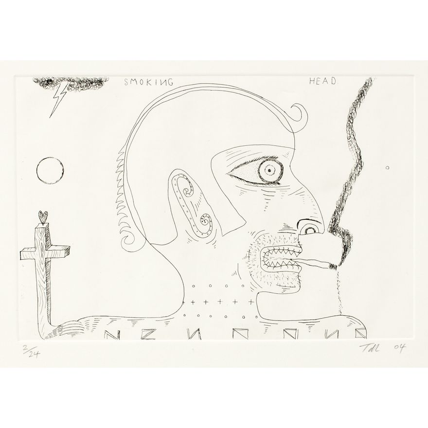 Tony de Lautour 'Smoking Head'