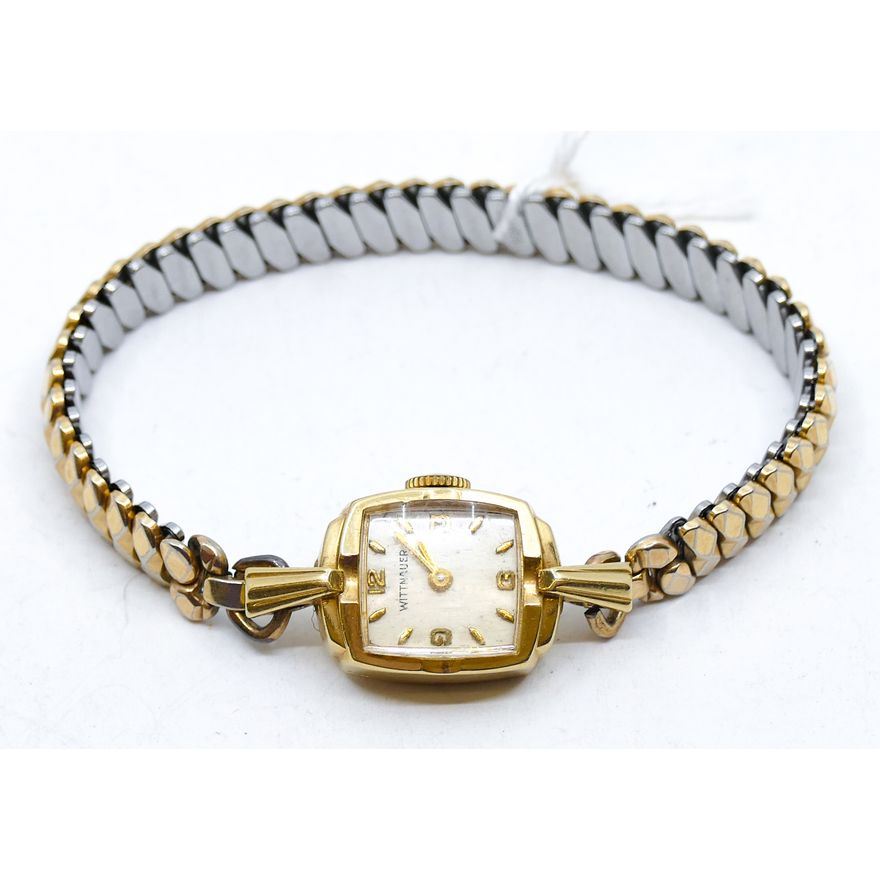 Vintage Women's Wittnauer 14k Gold Case Wristwatch