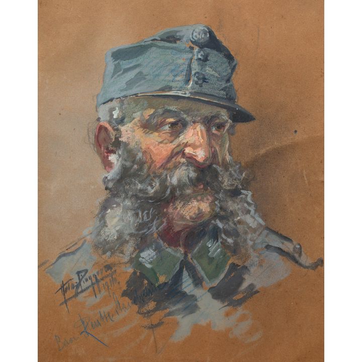 Hans Pinggera | Portret żołnierza austro-węgierskiego – landszturmisty, 1916 r.