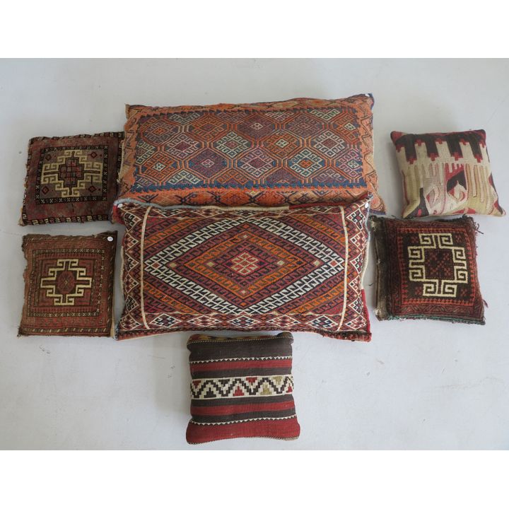 COLLECTION OF 7 PERSIAN CUSHIONS
