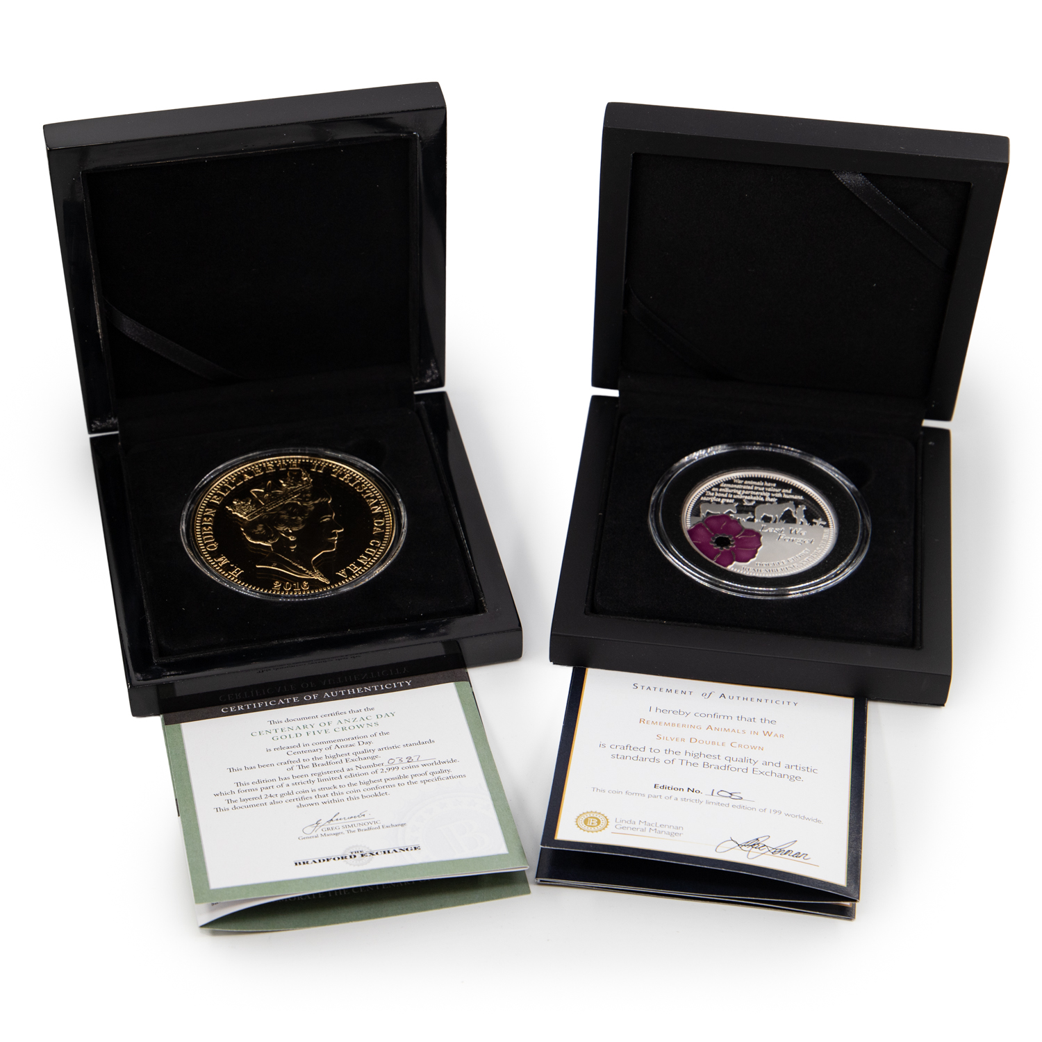 Tristan Da Cunha, Elizabeth II, Bradford Exchange ANZAC Centenary, Five Crowns, 2016, FDC