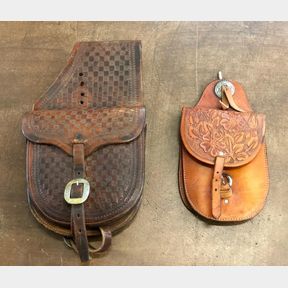 Nicely Stamped Saddle Bags and Single Saddle Bag