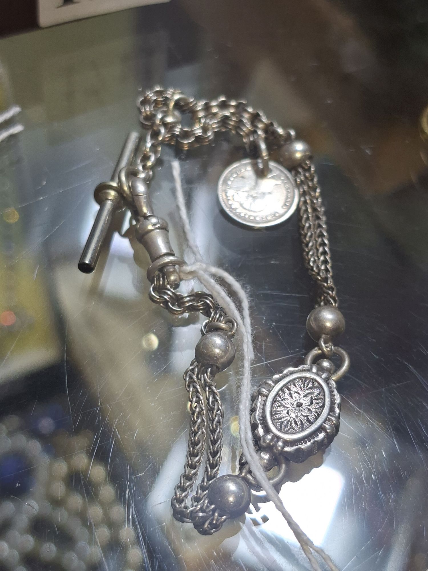 Continental Silver Watch Chain