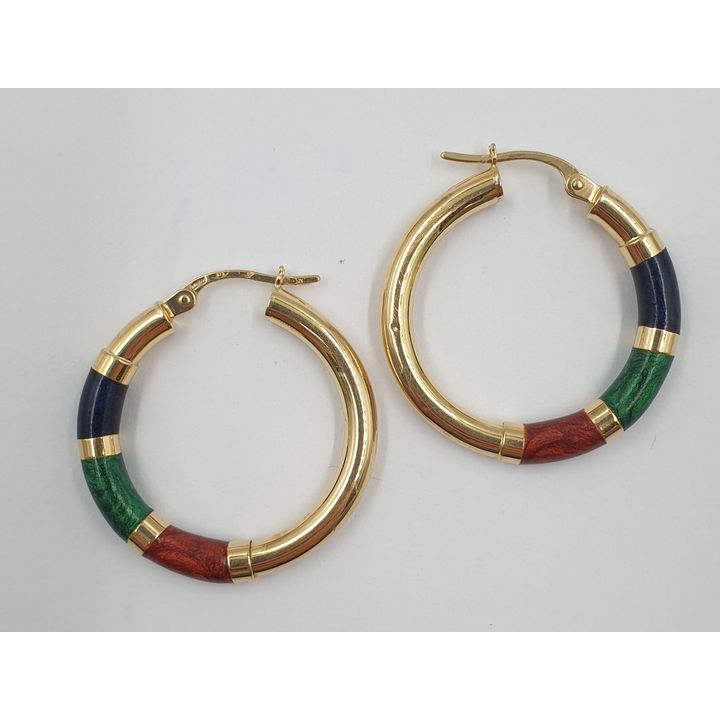 9ct Y/G Earrings