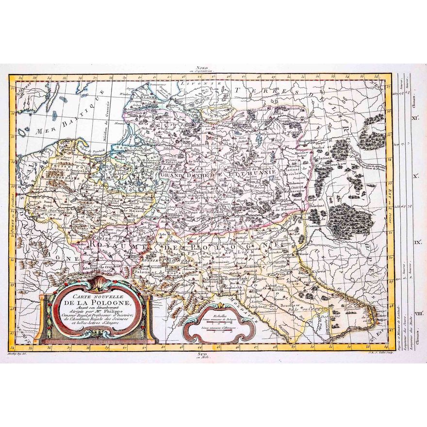 Maurille-Antoine Moithey | Carte Nouvelle de la Pologne