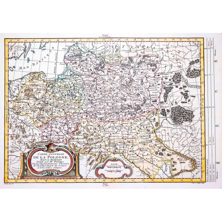 Maurille-Antoine Moithey | Carte Nouvelle de la Pologne