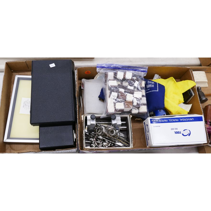 2 Boxes Ring Sizers and Gemstone Handling Equipment