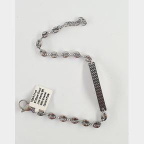 TSAR 21CM STAINLESS STEEL GUCCI LINK GENTS BRACELET - 51929/11731