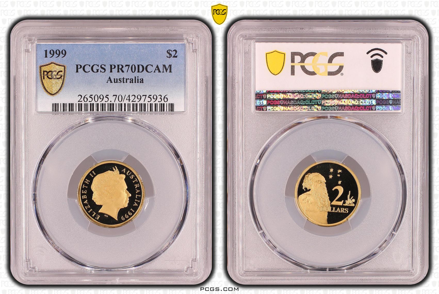 Elizabeth II, Two Dollar, PR70DCAM , 1999 PCGS POP - 8/0