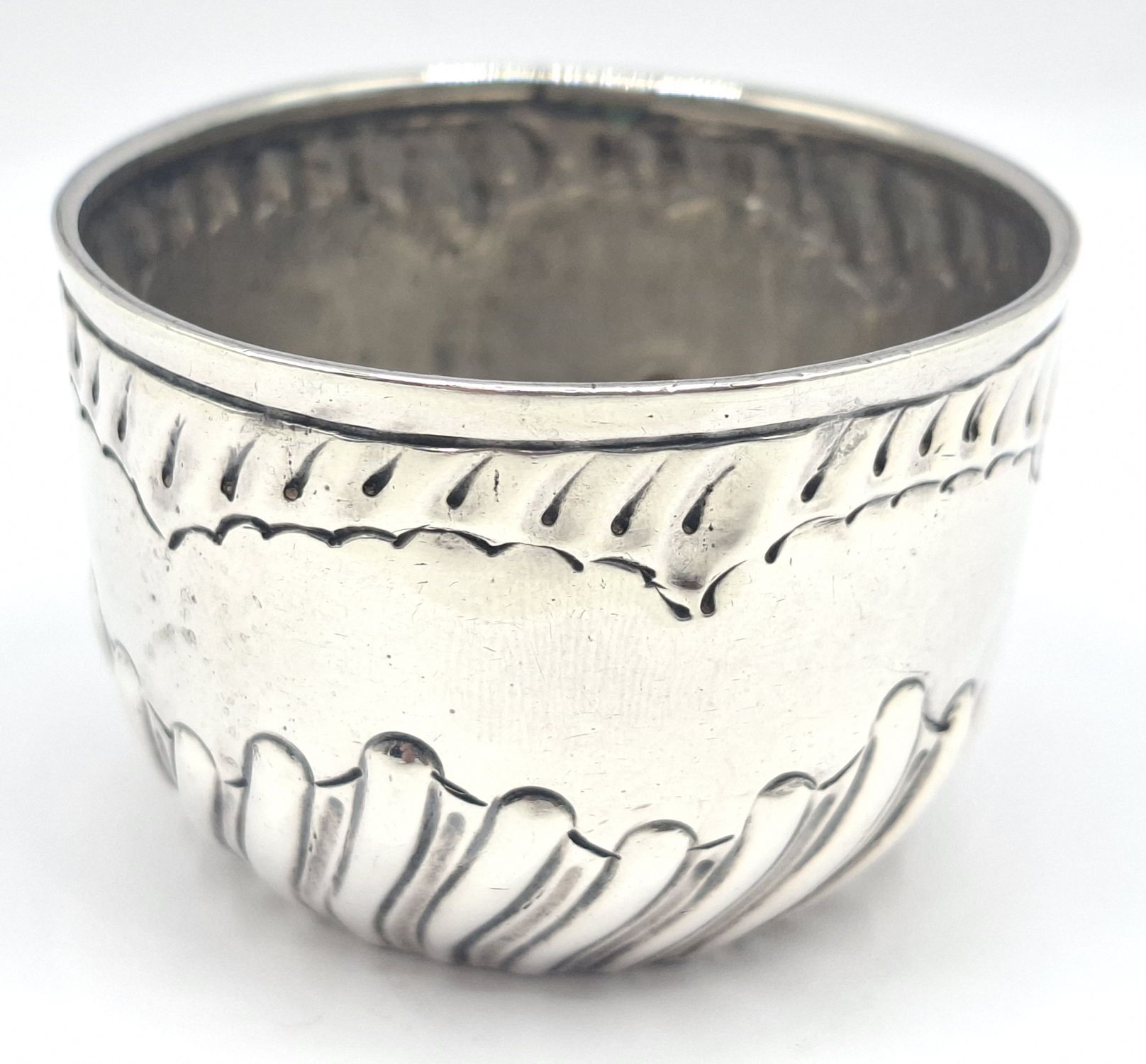 Sterling Silver Mustard Pot.