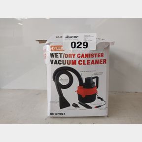 DC12V HIGH POWER WET DRY PORTABLE HANDHELD CAR VACUUM CLEANER - RED -