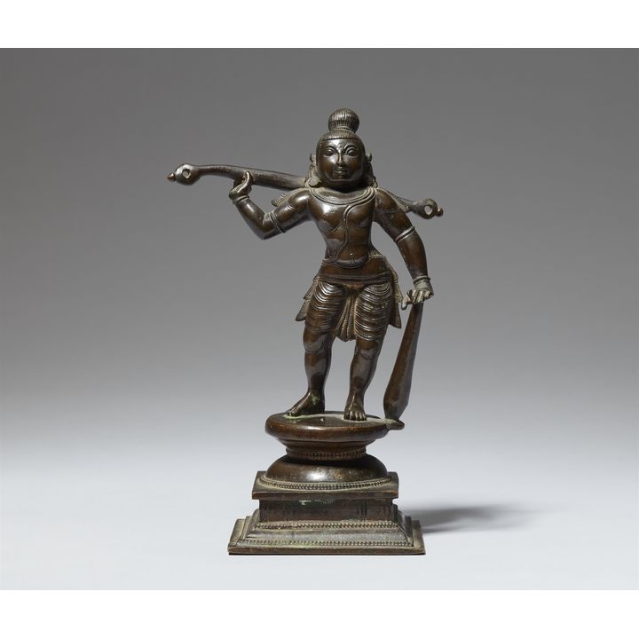 A South Indian copper alloy figure of Shravan Kumar. 17th century or later