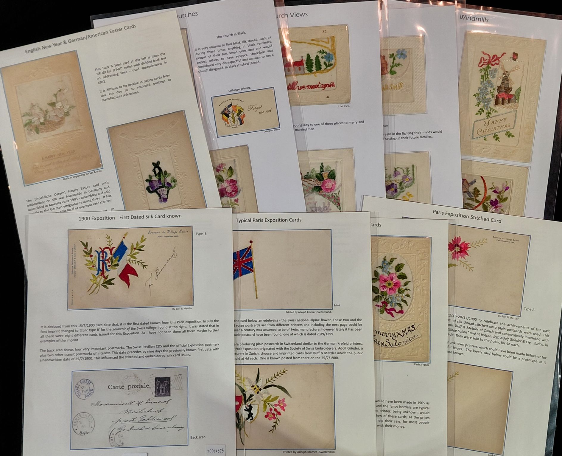 Silk Postcards - Early Cards And Buildings