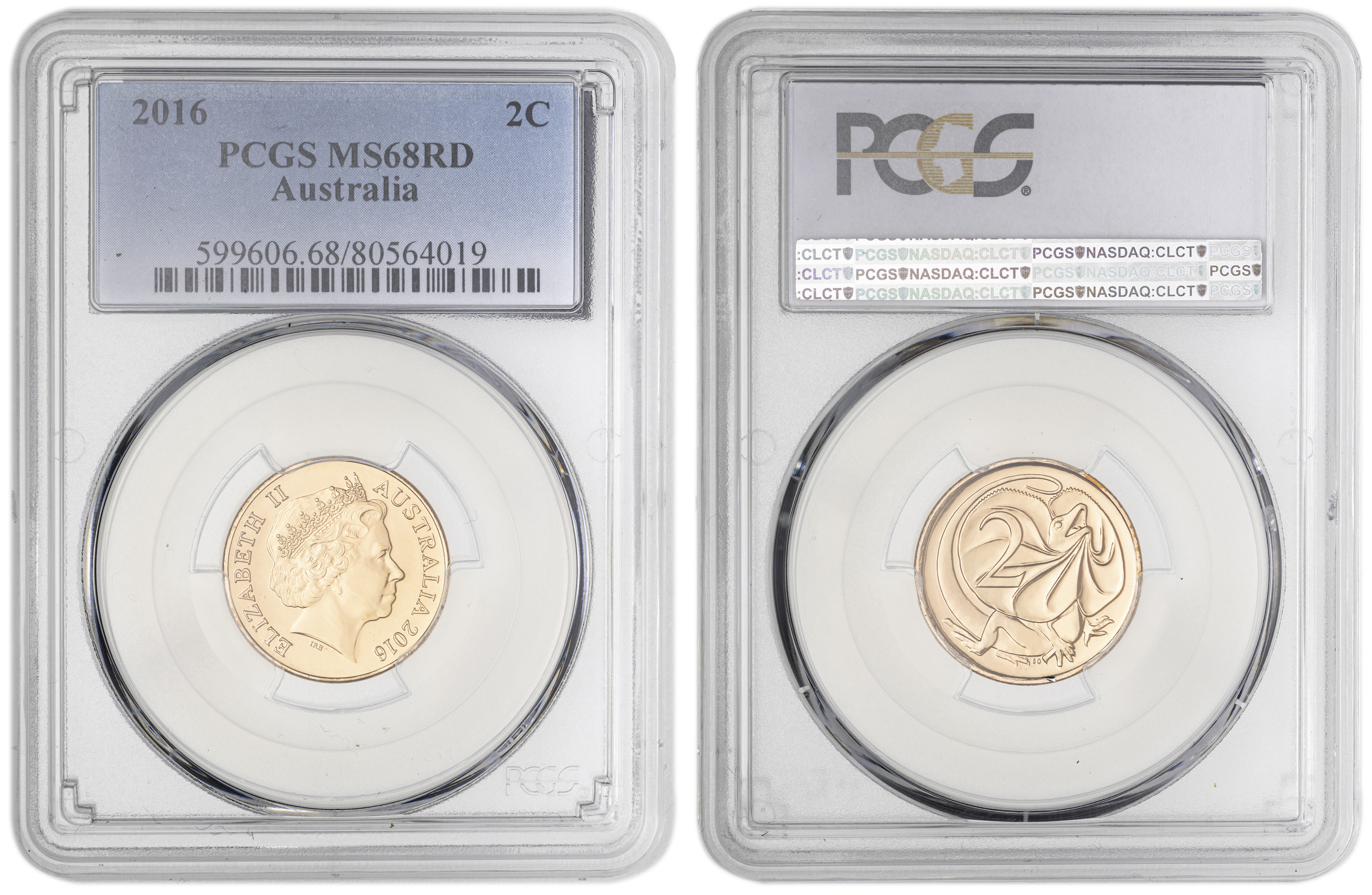 , Two Cent, 2016, PCGS MS68RD