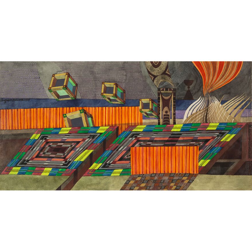 Zbigniew Makowski | Pejzaż z filozofami, 1969 r.