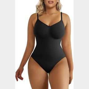 SHAPERX WOMEN'S TUMMY CONTROL SEAMLESS SCULPTING THONG BODY SHAPER TANK TOP