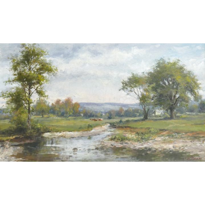 Jonathan Bradley Morse ''Spring Pastures'' Oil