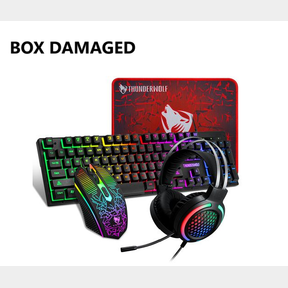 T-Wolf Keyboard Mouse Headset and Mousepad Gaming Combo-(BOX DAMAGED) | 51744/357