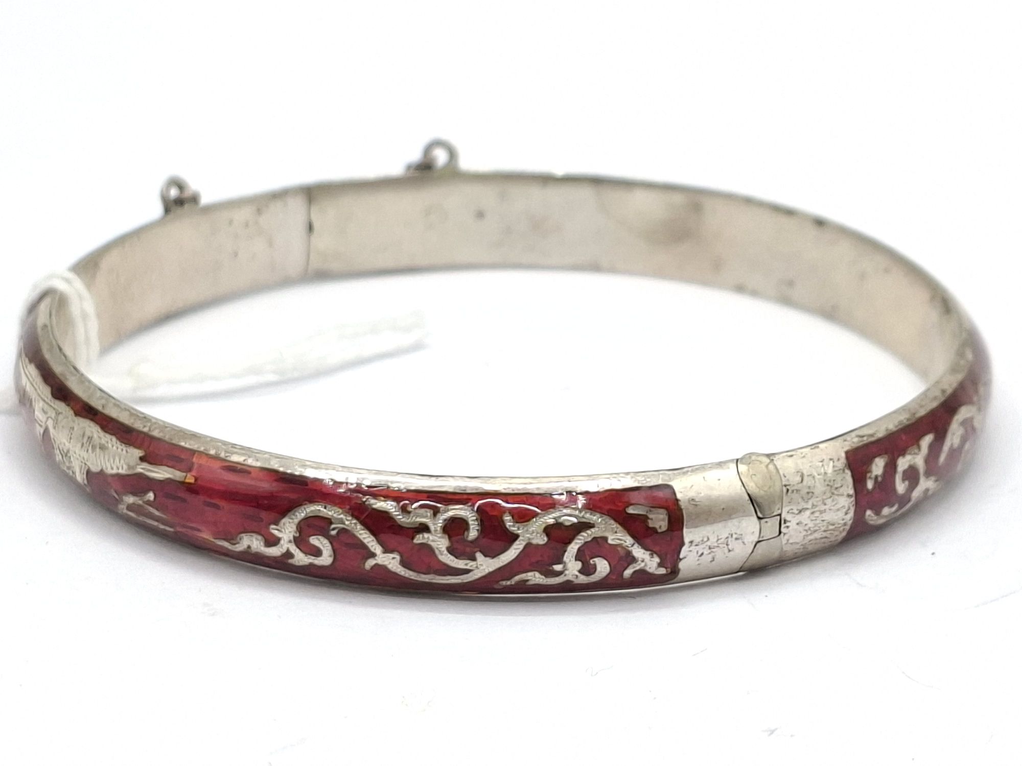 Sterling Silver Enamel Bangle
