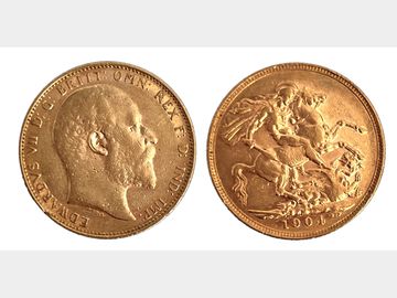 1904 EDWARD VII MELBOURNE MINT GOLD SOVEREIGN