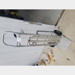 Aluminum dolly with extension platform and 2 brackets need rewelded