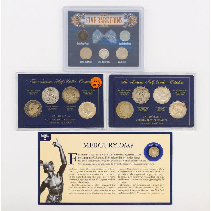 4pc US American Silver Commemorative Coin Sets