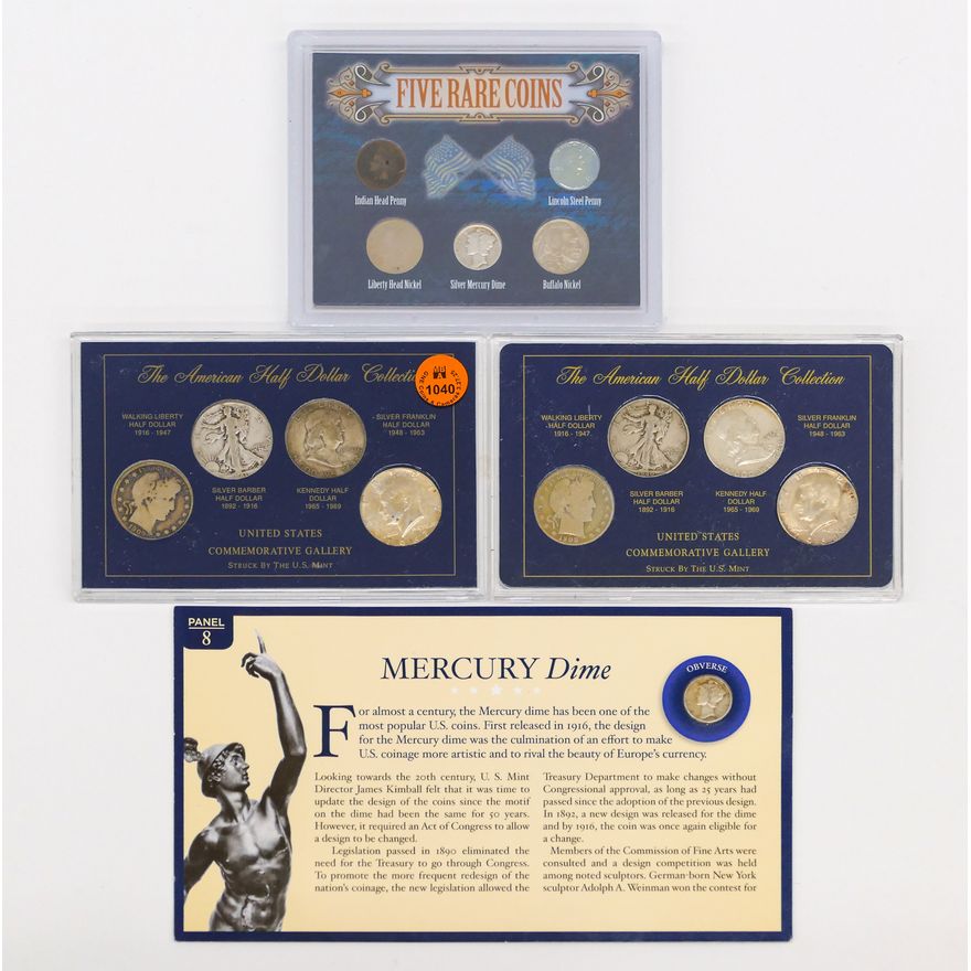 4pc US American Silver Commemorative Coin Sets