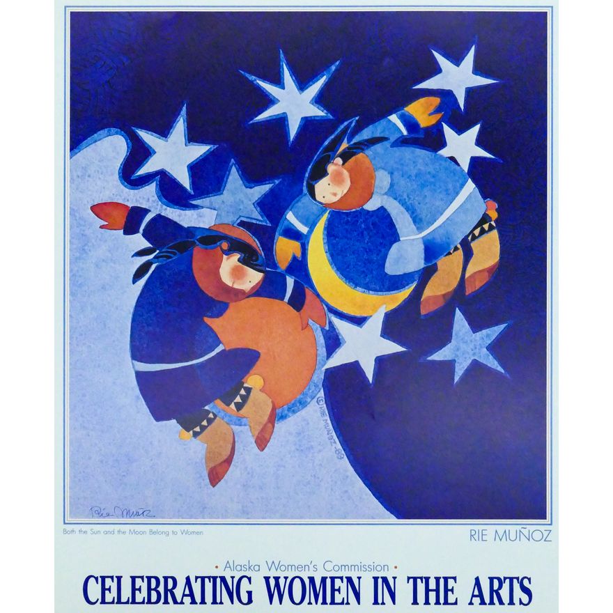 Rie Munoz ''Alaska Women's Commission'' 1988 Poster