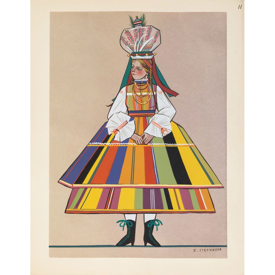 Zofia Stryjeńska | Panna młoda z Łowickiego, 1939 r.
