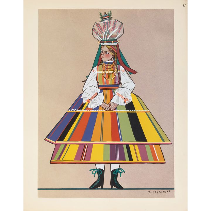 Zofia Stryjeńska | Panna młoda z Łowickiego, 1939 r.