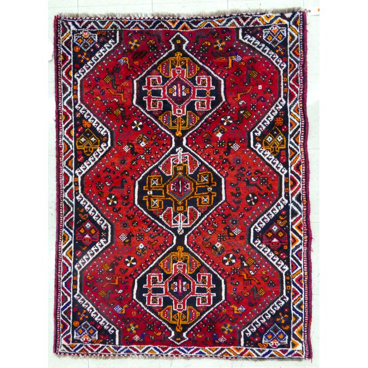 Afghan Oriental Rug 3'4''x4'10''