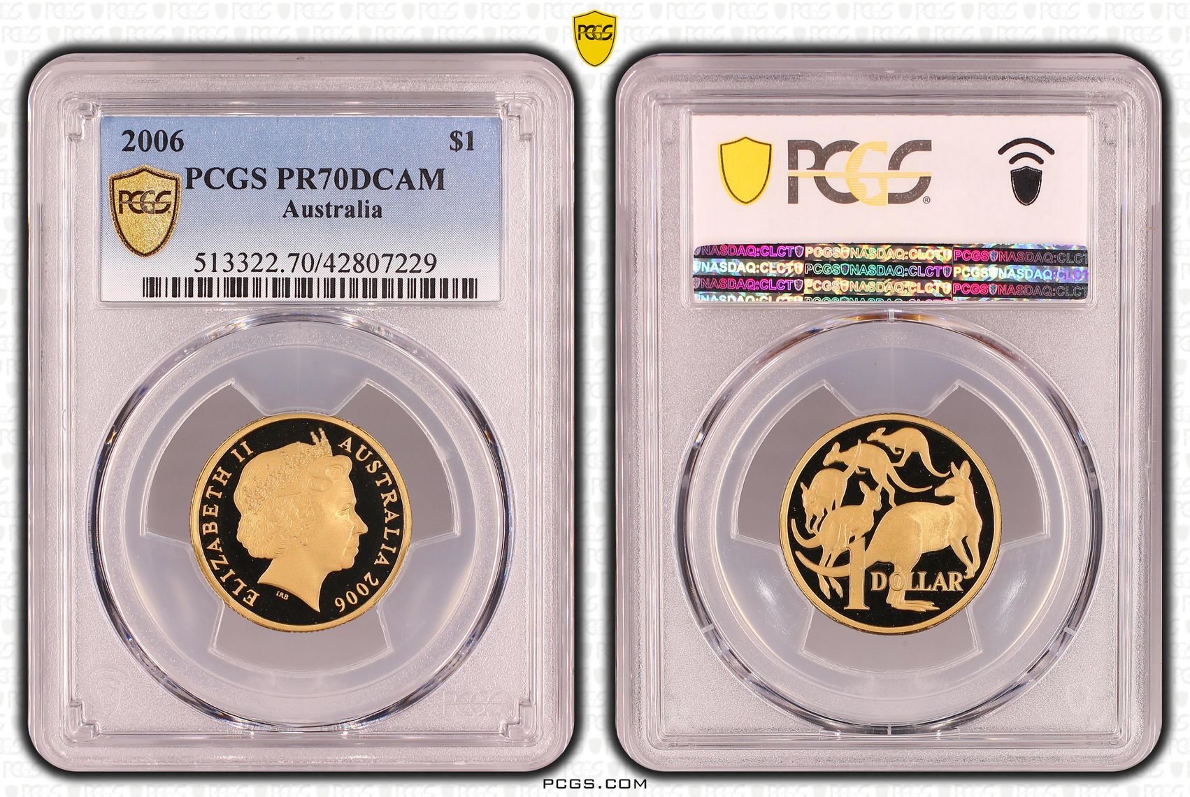 Elizabeth II, One Dollar, PR70DCAM , 2006 PCGS POP - 14/0