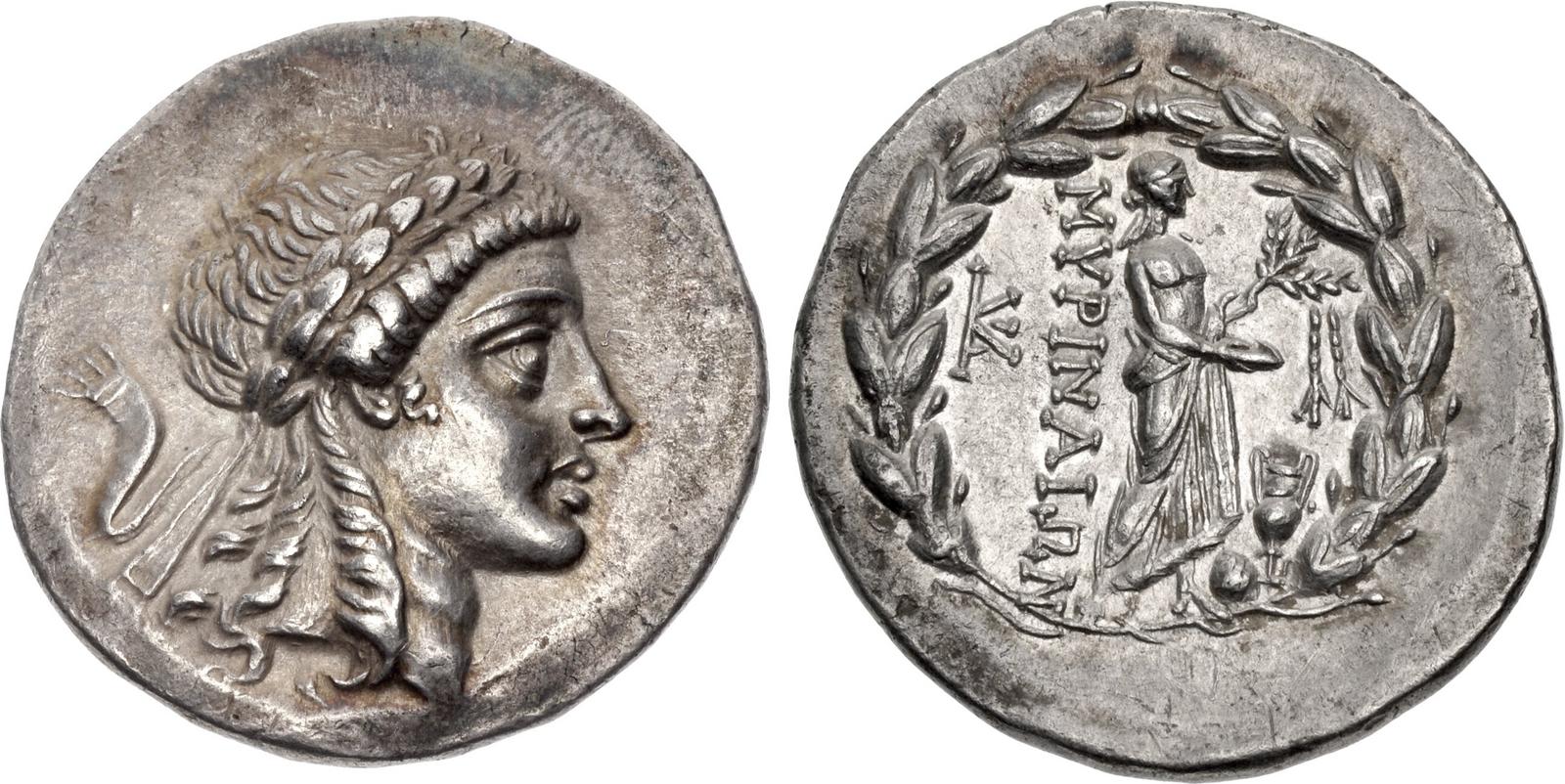 AEOLIS, Myrina. Circa 160-143 BC. AR Tetradrachm (32mm, 16.51 g, 12h ...