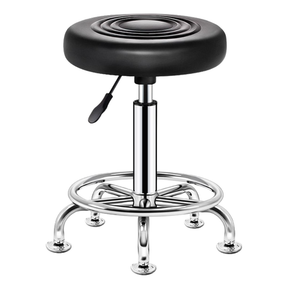 360 Degree Rotation Saloon Stool Black | INCOMPLETE