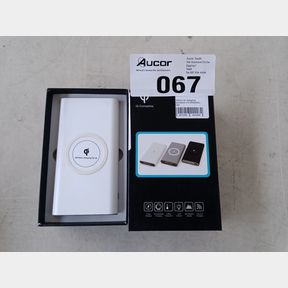 WIRELESS QI CHARGING POWERBANK (15 000MAH) - WHITE