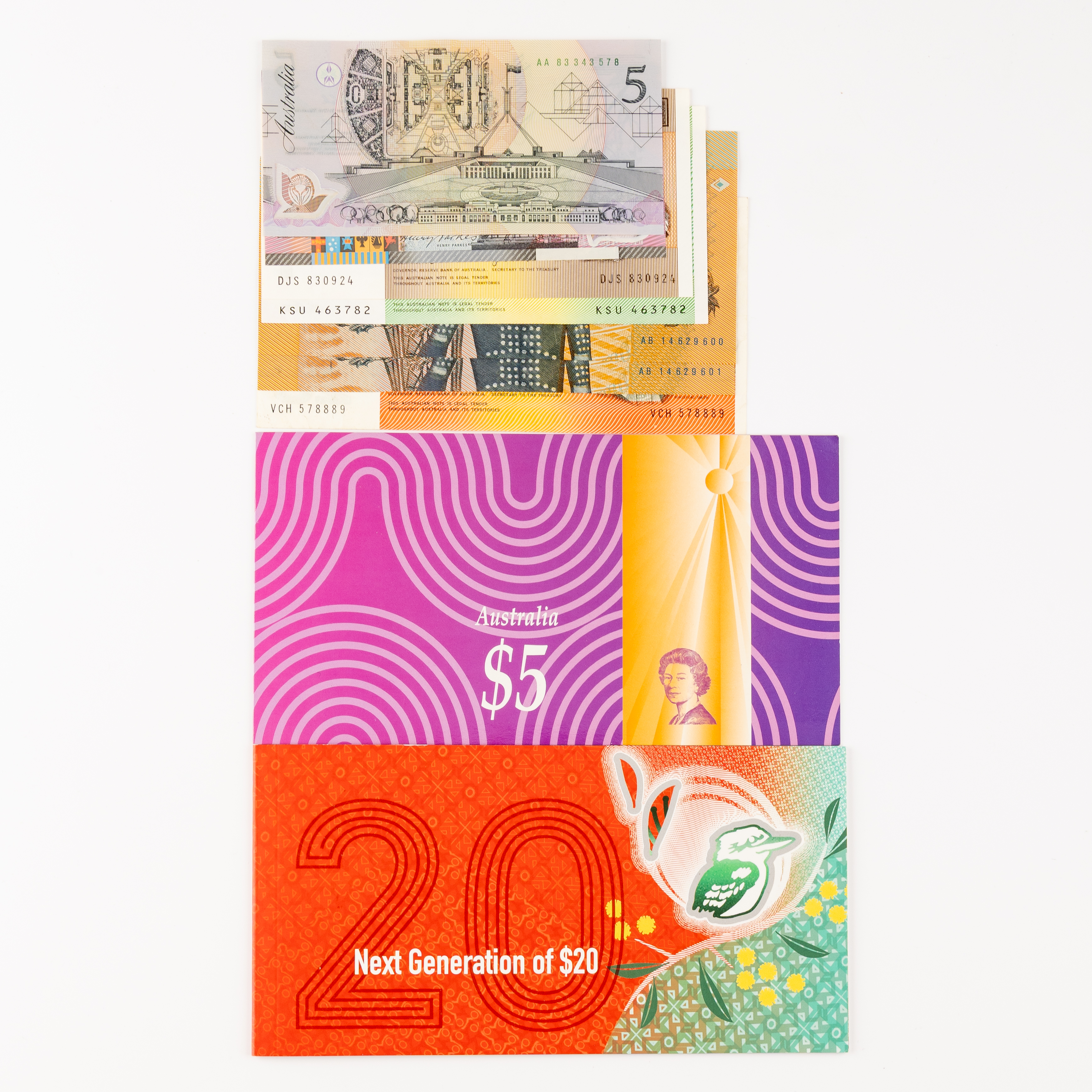 Miscellaneous, One Dollar - Twenty Dollars, 1979 - 2019, gF - UNC