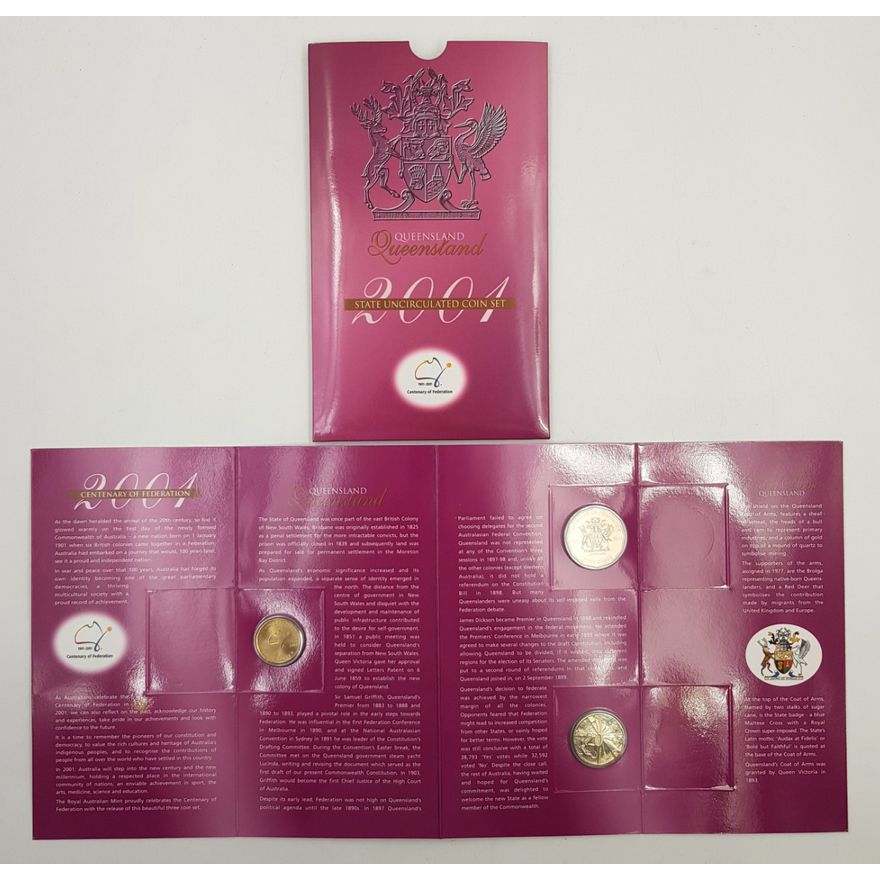 Federation Unc. Coin Set - QLD