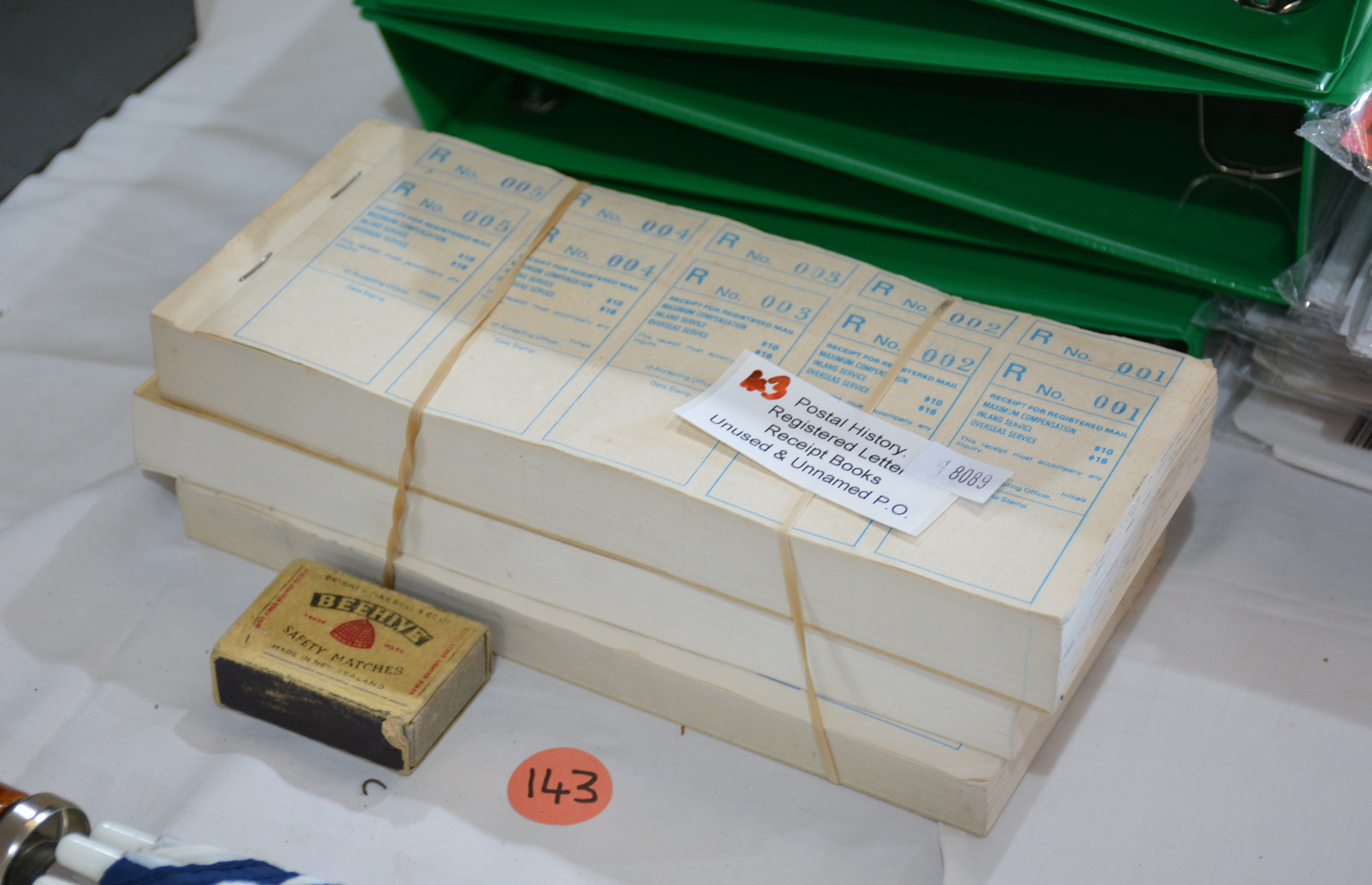 Postal History Registered Letter Receipt Books — NZ auction result