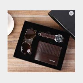 Men s 3 in 1 Gift Set Wallet Sunglasses Waterproof Watch Fathers day gift set |