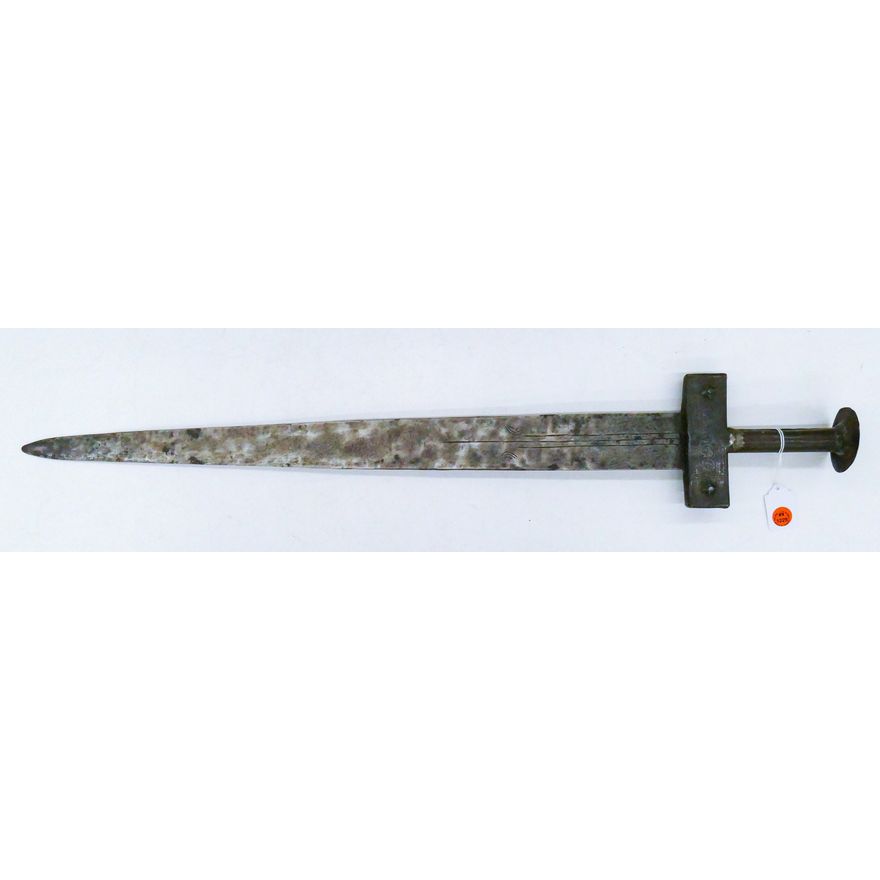 Antique Sudanese Tuareg Sword Steel Handle 31.5''