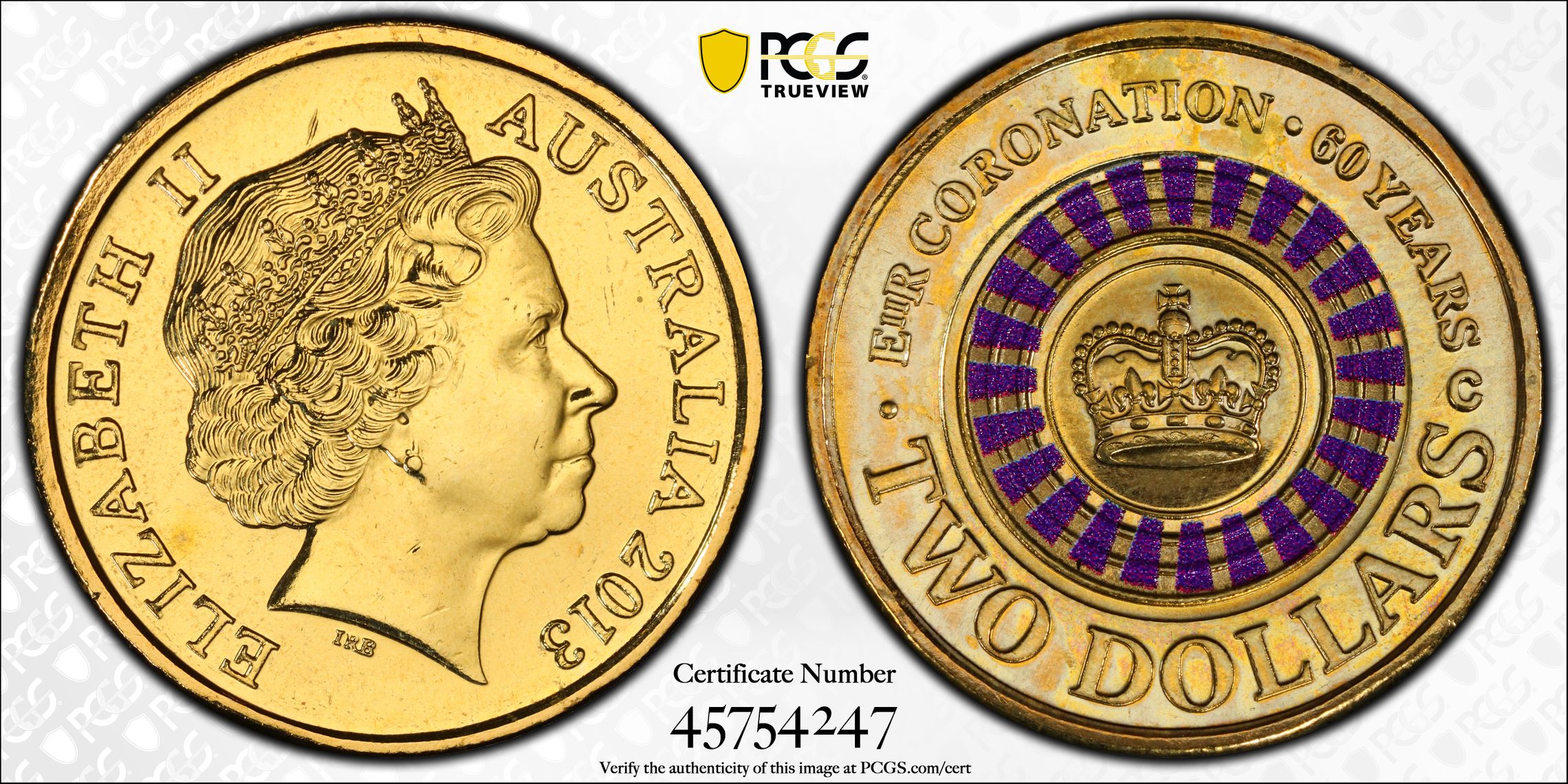 Coronation, Two Dollar, 2013-C, PCGS MS67