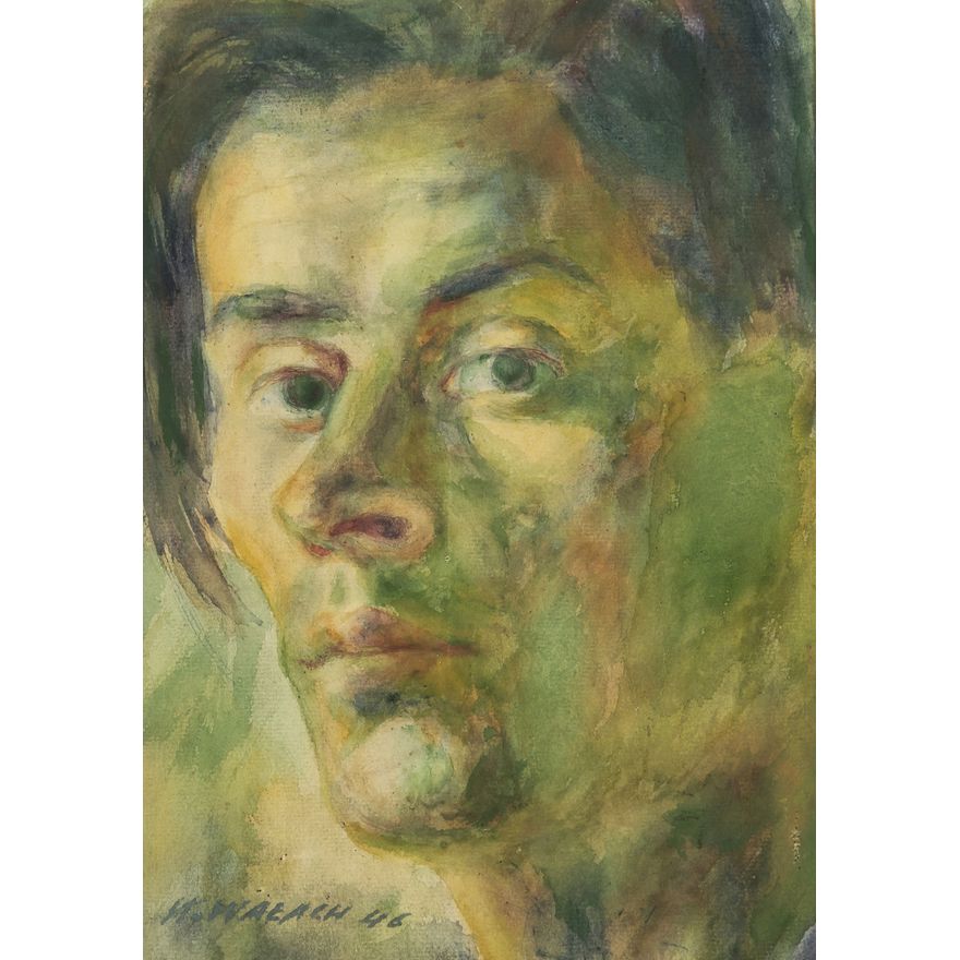 Jan Wałach | Portret młodego mężczyzny, 1946 r.