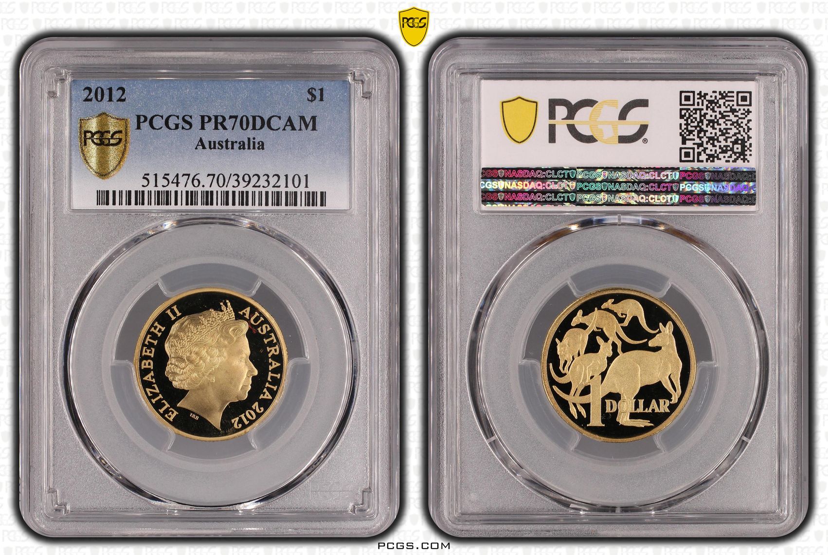 388 · 2012 Australia One Dollar, $1 PCGS - PR70DCAM POP 19/0 -101