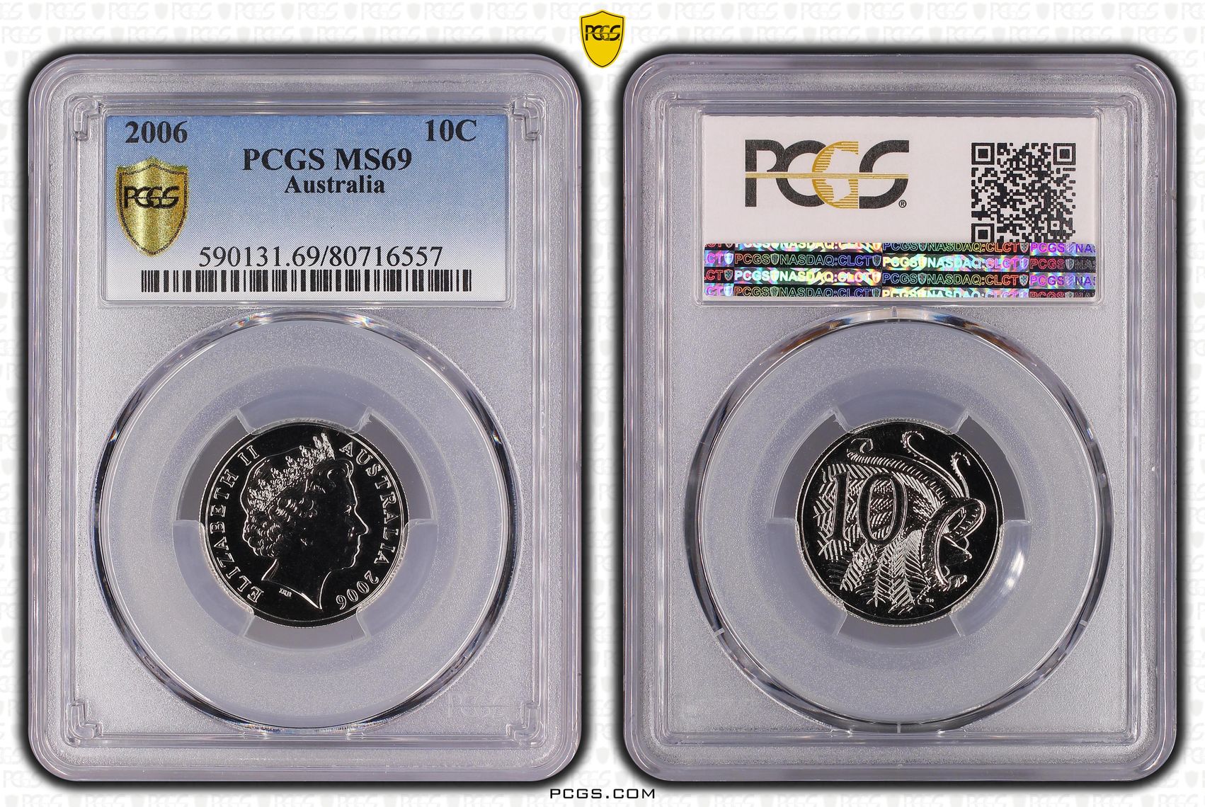 Ten Cent, 2006, PCGS MS69