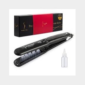 Portable Steam Hair Straightener Flat Iron Professional Ceramic Tourmaline - Bar 9902018774458-51748/4444